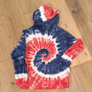 Old Navy Blue and White Stretch Hoodie